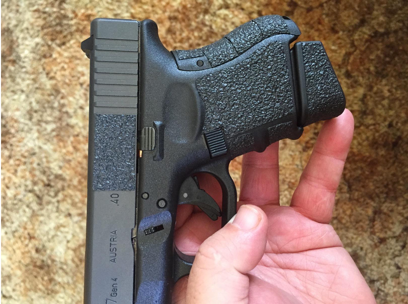 grip tape on a gun